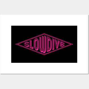 Slowdive - Pinkline Vintage Wajik Posters and Art